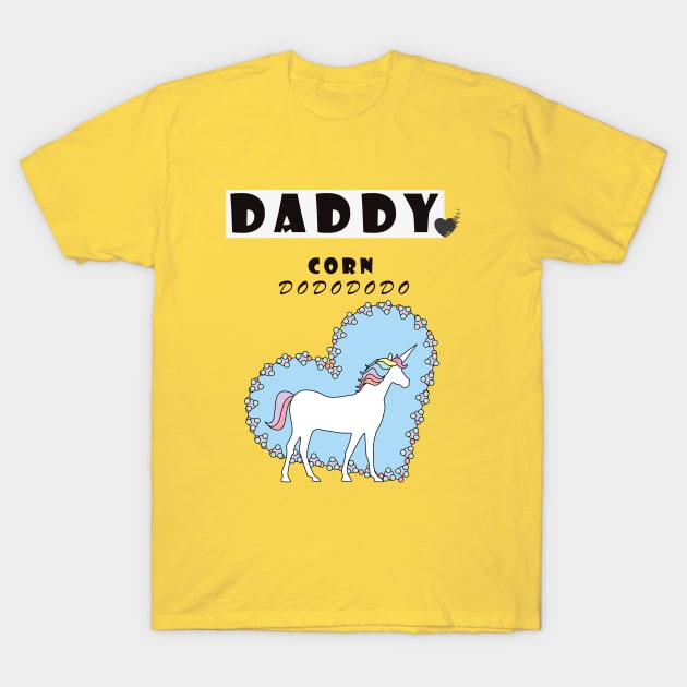 daddy corn funny dad T-Shirt by Newlookal